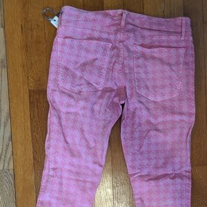 Rich and skinny jeans pink houndstooth size 31